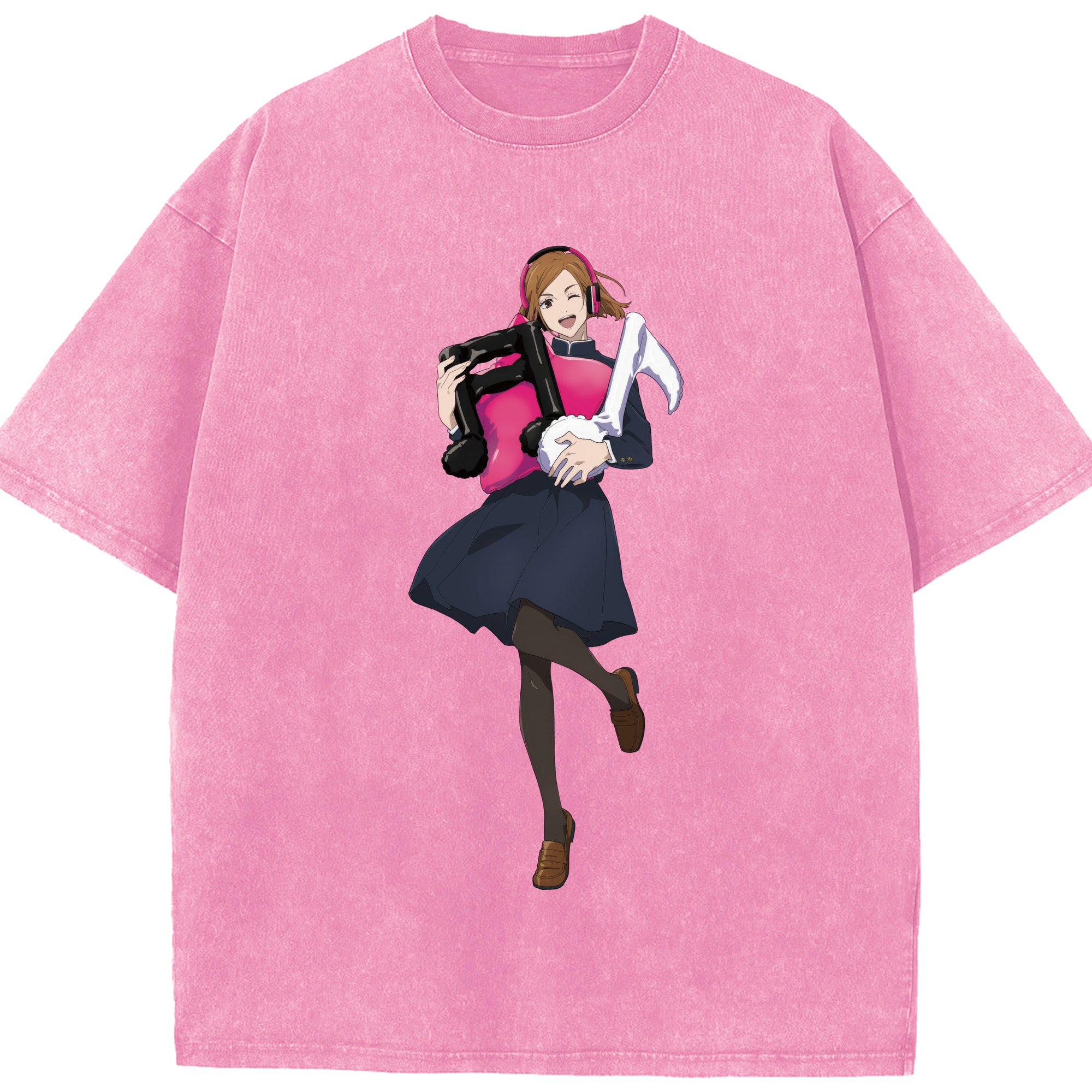 （画像用） 呪術廻戦 Jujutsu Kaisen 綿100% ヴィンテージ風 半袖Tシャツ（フロントプリント）